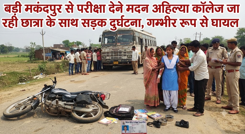 बड़ी मकंदपुर से परीक्षा देने मदन अहिल्या कॉलेज नवगछिया जा रही छात्रा के साथ सड़क दुर्घटना; हादसे के बाद इलाके में मचा कोहराम, मदन अहिल्या कॉलेज और शिक्षा जगत में शोक की लहर