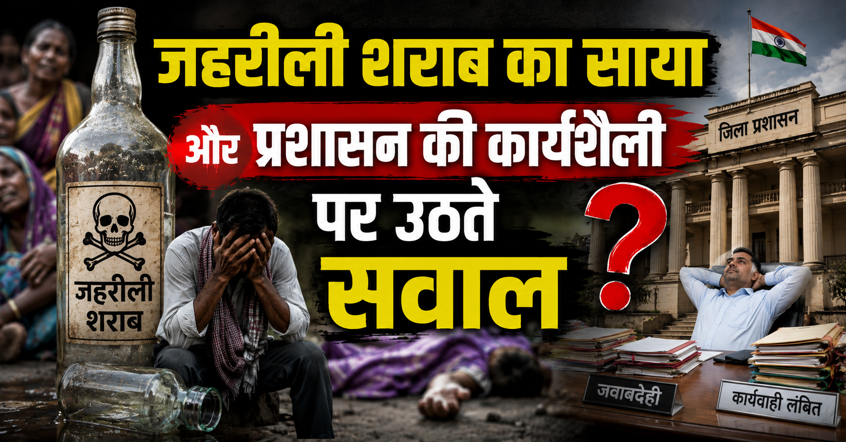 जहरीली शराब का साया और प्रशासन की कार्यशैली पर उठते सवाल