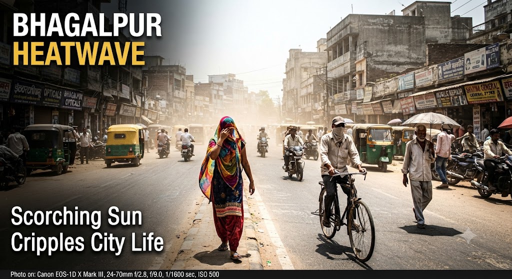 भागलपुर में मौसम का मिजाज बदला तेज धूप और उमस ने बढ़ाई बेचैनी, तापमान पहुंचा 34 डिग्री के करीब; जानें अगले कुछ दिनों का पूर्वानुमान