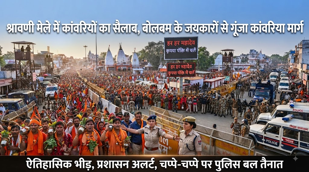 श्रावणी मेले में कांवरियों का सैलाब बोलबम के जयकारों से गूंजा कांवरिया मार्ग; कोई लेट-लेट कर तो कोई दंडवत करते हुए पहुंच रहा बाबाधाम, अटूट आस्था का अद्भुत नजारा
