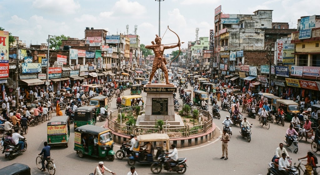 भागलपुर के ऐतिहासिक तिलकामांझी चौक पर सौंदर्यीकरण का कार्य तेजी से जारी नए पार्क में भव्य हाई मास्ट तिरंगा झंडा लगाने की प्रक्रिया शुरू, नागरिकों में खुशी की लहर