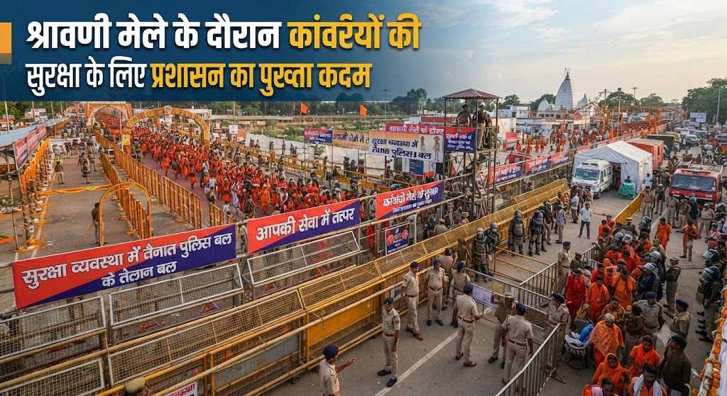 श्रावणी मेले के दौरान कांवरियों की सुरक्षा के लिए प्रशासन का पुख्ता कदम; सुल्तानगंज के गंगा घाटों पर बैरिकेडिंग के साथ लगाई गई सुरक्षा जालियां, डीप वाटर जोन में जाने पर रहेगी पूरी पाबंदी