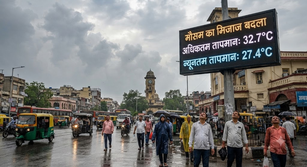 मौसम का मिजाज बदला; अधिकतम तापमान 32.7 डिग्री और न्यूनतम 27.4 डिग्री सेल्सियस दर्ज, आगामी दो अगस्त तक बारिश की संभावना से मिलेगी उमस भरी गर्मी से राहत