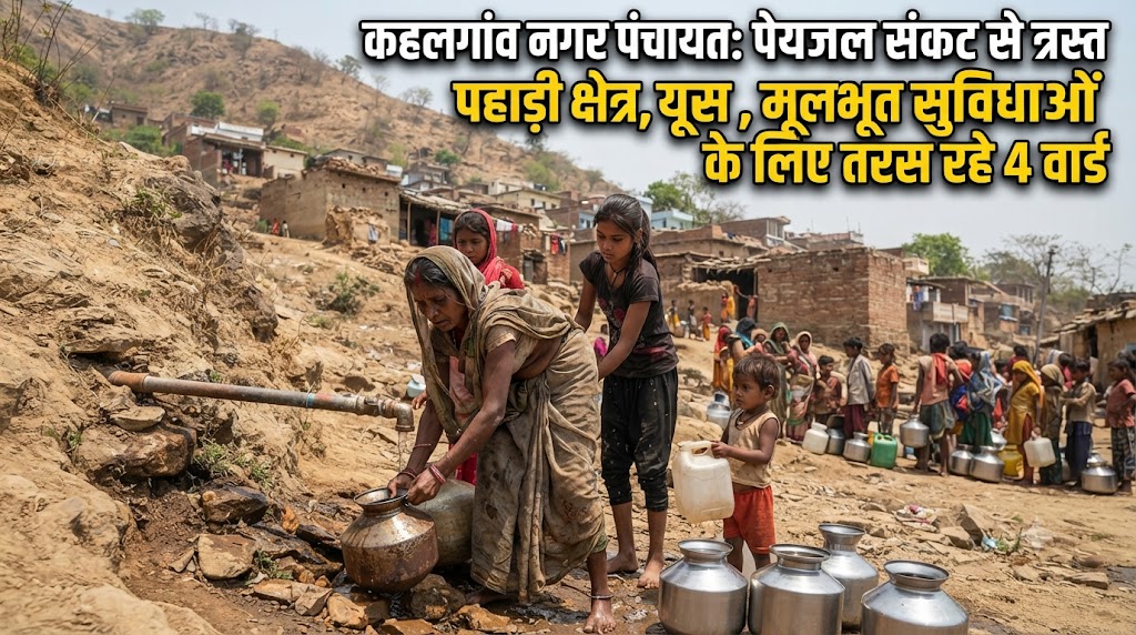 Severe Drinking Water Crisis Plagues Four Hillside Wards in Kahalgaon Nagar Panchayat Residents Deprived of Basic Utilities as Public and Administrative Apathy Sparks Outrage