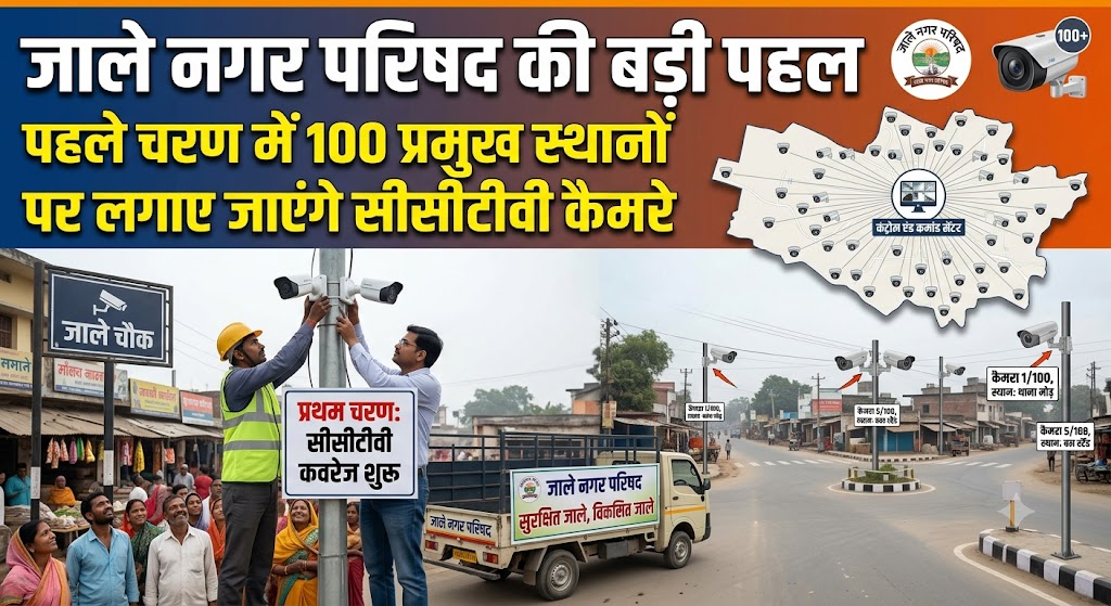 जाले नगर परिषद की बड़ी पहल, पहले चरण में 100 प्रमुख स्थानों पर लगाए जाएंगे सीसीटीवी कैमरे