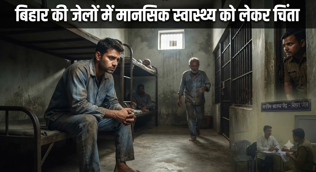 बिहार की जेलों में मानसिक स्वास्थ्य को लेकर चिंता, 39 जेलों की जांच में 113 बंदी आंशिक रूप से मानसिक बीमारी से ग्रसित मिले विशेष जांच अभियान के बाद विभाग को सौंपी गई रिपोर्ट, कैदियों के मानसिक स्वास्थ्य पर बढ़ा फोकस