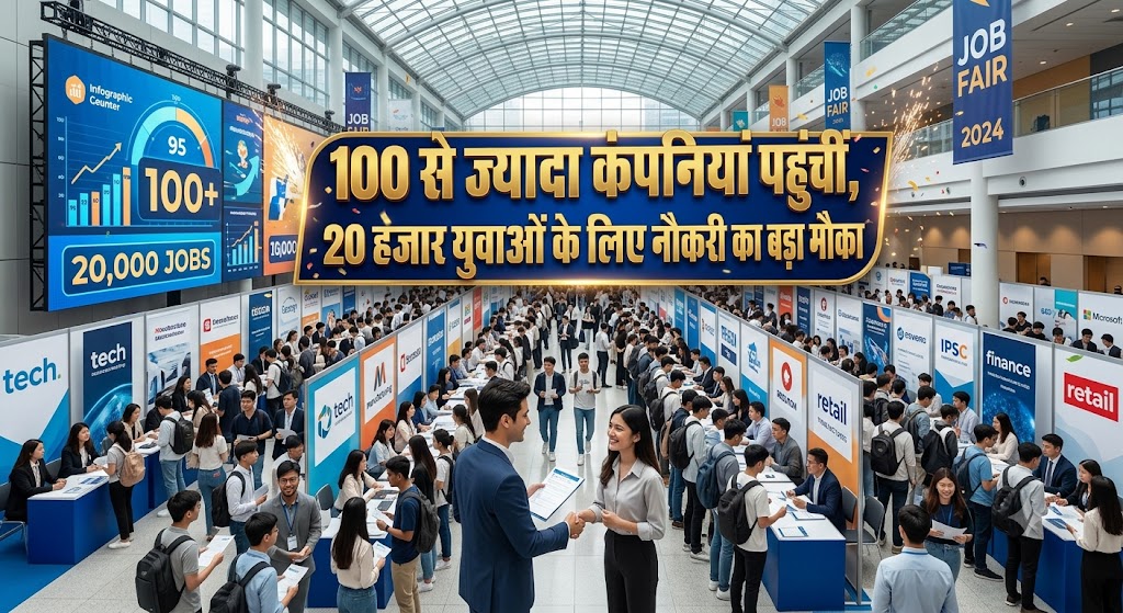 100 से ज्यादा कंपनियां पहुंचीं, 20 हजार युवाओं के लिए नौकरी का बड़ा मौका