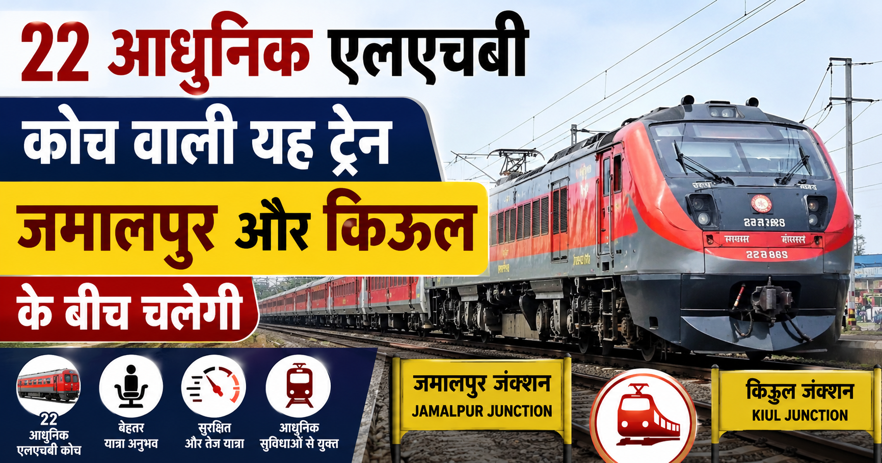 Running via Jamalpur and Kiul starting August 28 from Bhagalpur
