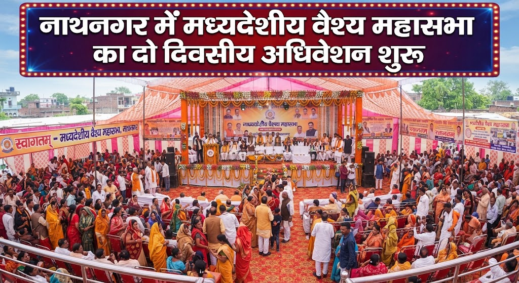 नाथनगर में मध्यदेशीय वैश्य महासभा का दो दिवसीय महाधिवेशन शुरू विभिन्न राज्यों से पहुंचे प्रतिनिधि, समाज की सुरक्षा और राजनीतिक प्रतिनिधित्व की उठी मांग