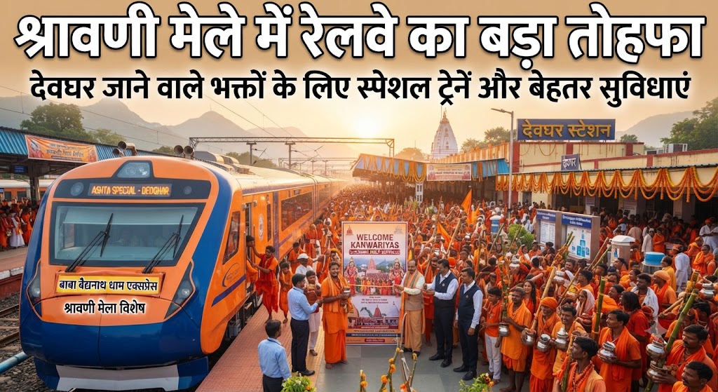 श्रावणी मेले में रेलवे का बड़ा तोहफा; सुल्तानगंज आने वाले श्रद्धालुओं के लिए 30 जुलाई से 28 अगस्त तक कई प्रमुख ट्रेनों को दिया गया दो मिनट का अस्थायी ठहराव, सफर होगा आसान