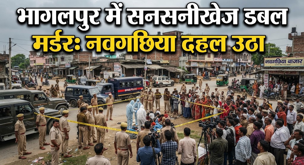 भागलपुर में सनसनीखेज डबल मर्डर नवगछिया और जीरोमाइल में मिले दो शवों ने पुलिस की नींद उड़ाई; आपसी रंजिश या संगठित अपराध, जांच में जुटी एसआईटी