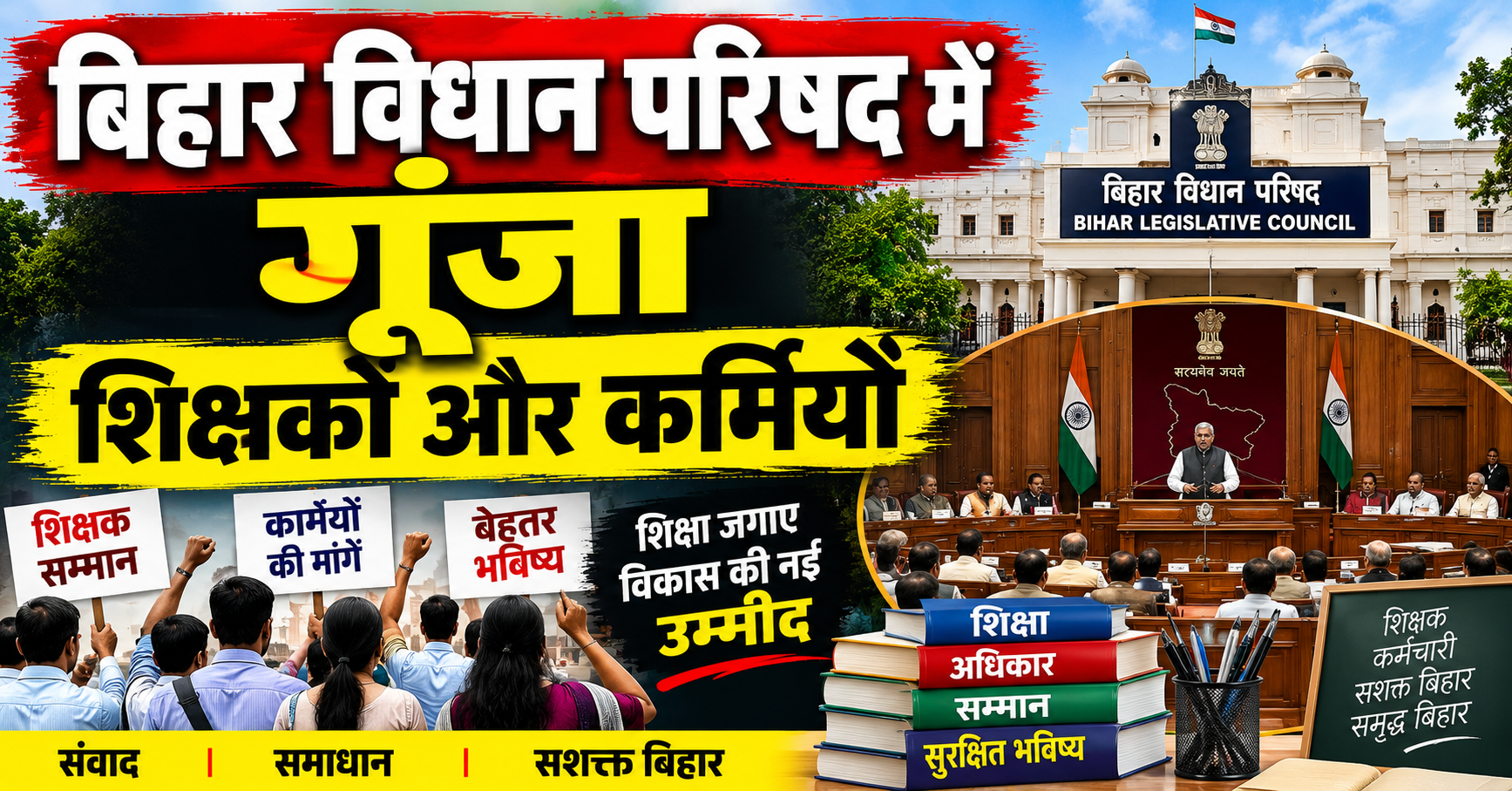 बिहार विधान परिषद में गूंजा शिक्षकों और कर्मियों का मुद्दा एमएलसी ने मुख्यमंत्री नीतीश कुमार को पत्र लिखकर उम्र सीमा 45 से बढ़ाकर 55 वर्ष करने की की पुरजोर मांग
