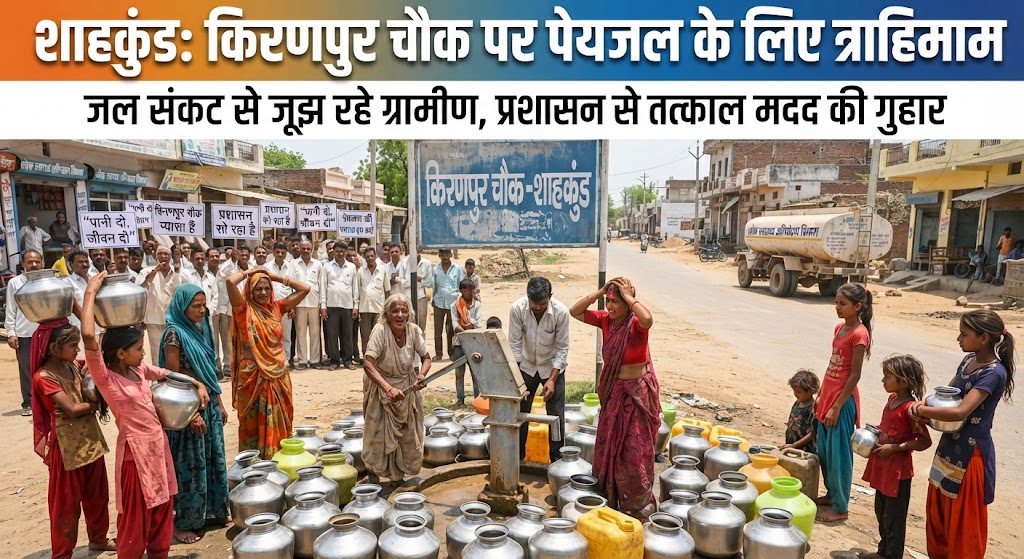 शाहकुंड के किरणपुर चौक पर पेयजल के लिए त्राहिमाम; अंबा पंचायत में भीषण जल संकट से जूझ रहे ग्रामीण और राहगीर, मुखिया राकेश कुमार की गुहार के बाद भी नहीं जागा प्रशासन