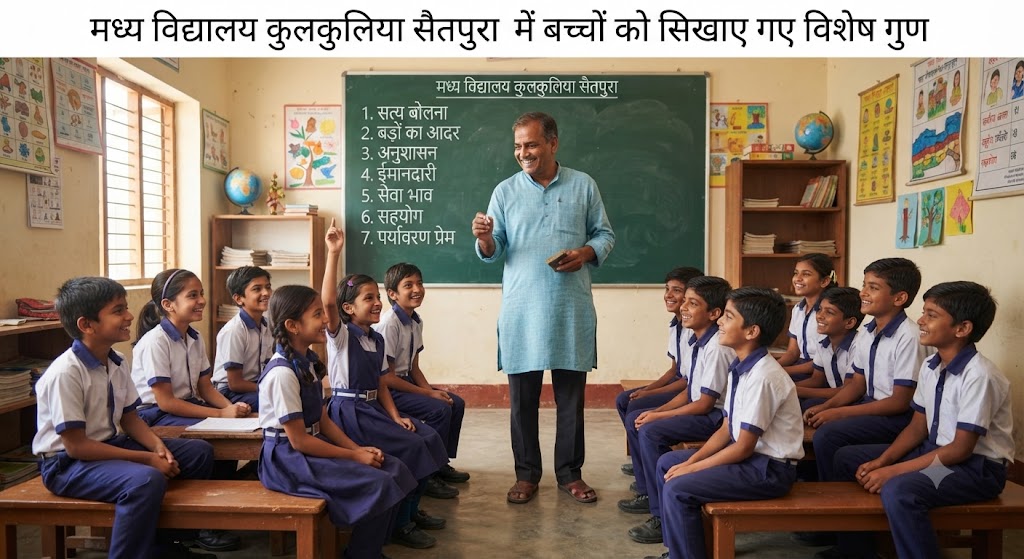 मध्य विद्यालय कुलकुलिया सैतपुरा में बच्चों को सिखाए जल सुरक्षा के उपाय सुरक्षित शनिवार कार्यक्रम में नाव दुर्घटना और डूबने से बचाव की दी गई जानकारी, आपदा के समय सतर्क रहने का संदेश