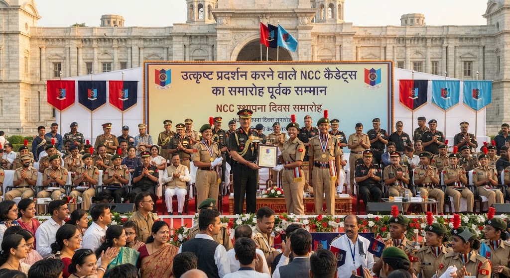 उत्कृष्ट प्रदर्शन करने वाले एनसीसी (NCC) कैडेट्स को समारोह पूर्वक किया गया सम्मानित; अनुशासन और देश सेवा को बताया भविष्य की सबसे बड़ी पूंजी, कमांडिंग ऑफिसर ने युवाओं का बढ़ाया हौसला