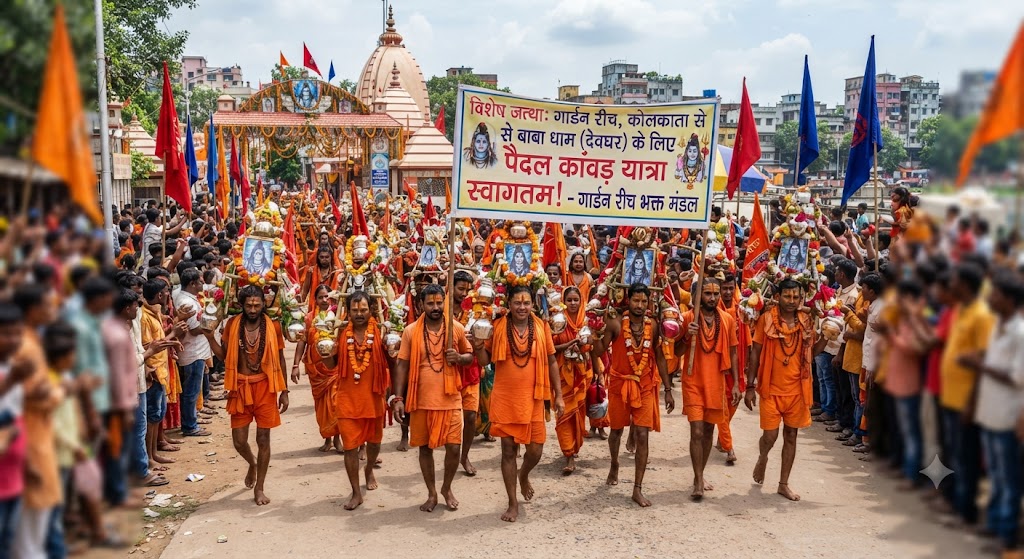 सुल्तानगंज में आस्था का सैलाब; गार्डन रीच, कोलकाता से पहुंचे 60 कांवरियों का विशेष जत्था; आकर्षक और भव्य कांवर लेकर बाबाधाम के लिए हुए रवाना